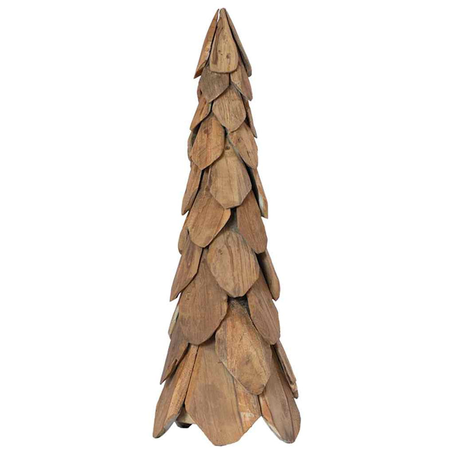 Kerstboom Met Standaard Bruin Massief Teakhout 80 cm