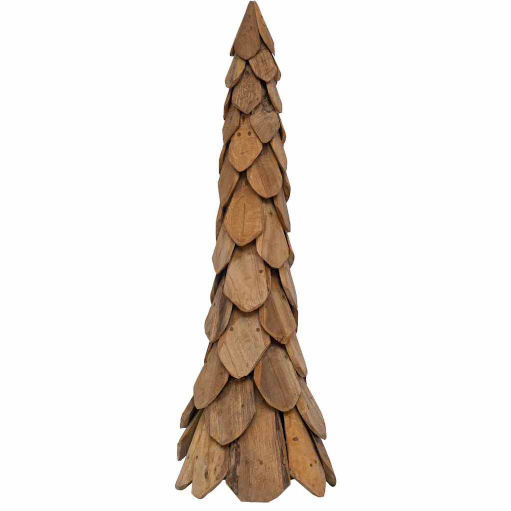 Kerstboom met standaard Bruin 110 cm Massief teakhout
