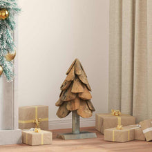 Kerstboom met standaard Bruin 60 cm Massief teakhout