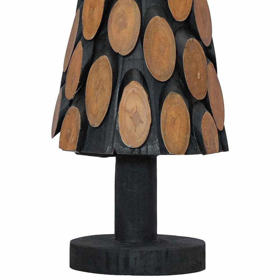 Kerstboom met standaard Bruin 60 cm Massief teakhout