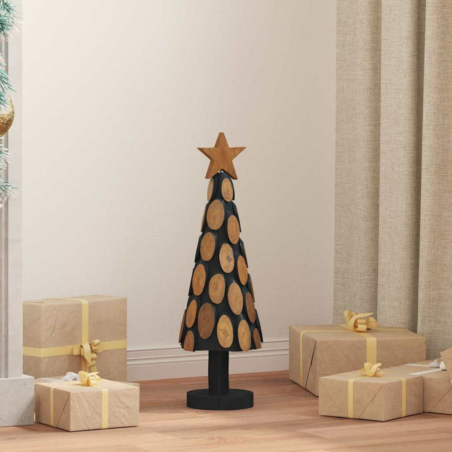 Kerstboom met standaard Bruin 60 cm Massief teakhout