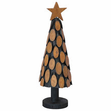 Kerstboom met standaard Bruin 60 cm Massief teakhout