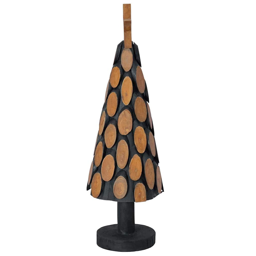 Kerstboom met standaard Bruin 60 cm Massief teakhout