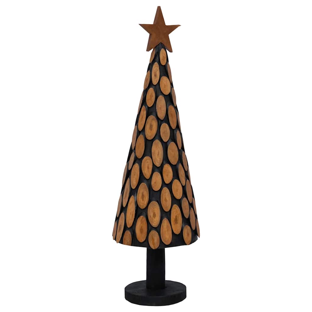 Kerstboom met standaard Bruin 150 cm Massief teakhout