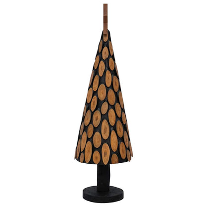 Kerstboom met standaard Bruin 150 cm Massief teakhout