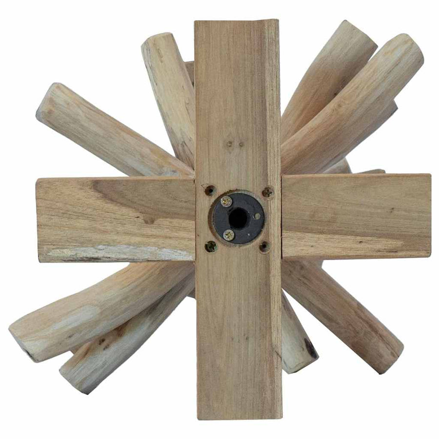 Kerstboom Met Standaard Bruin 60 Cm Massief Teakhout 64,5 cm