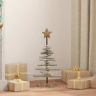 Kerstboom 60 cm massief teakhout bruin