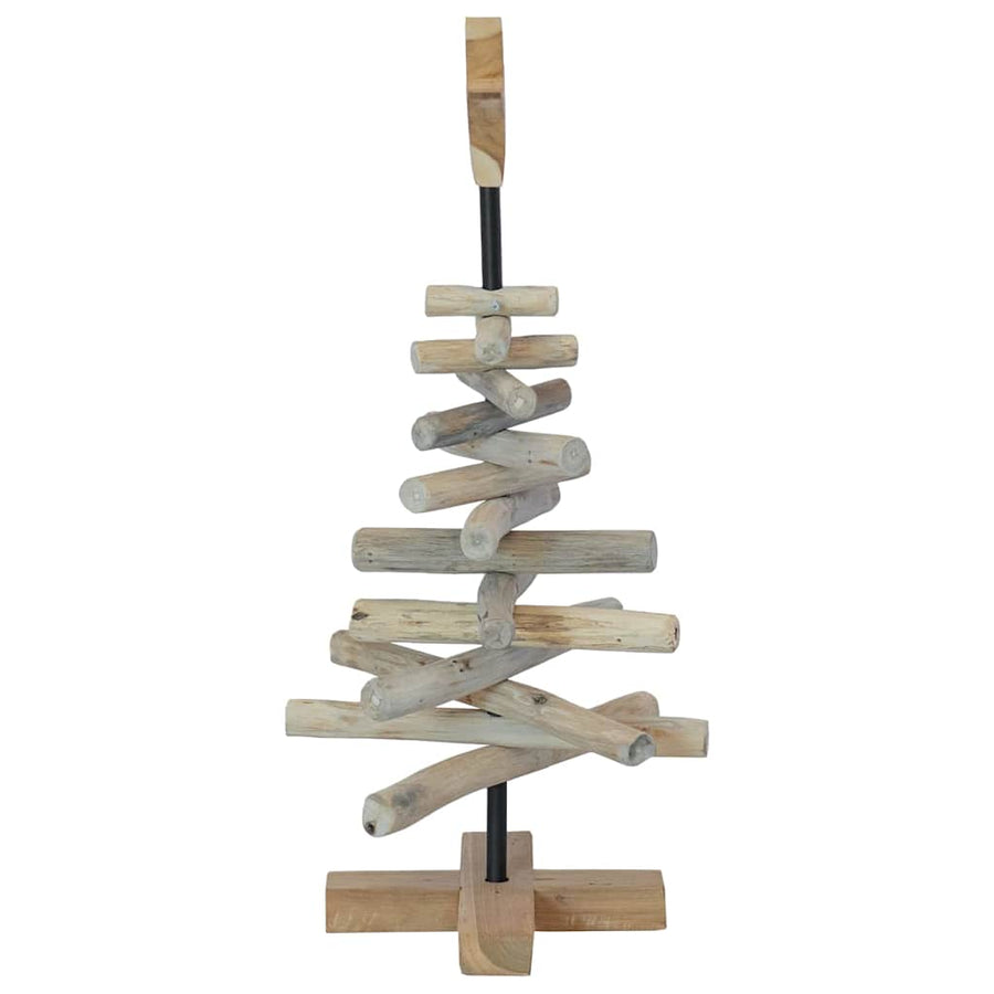 Kerstboom Met Standaard Bruin 60 Cm Massief Teakhout 64,5 cm