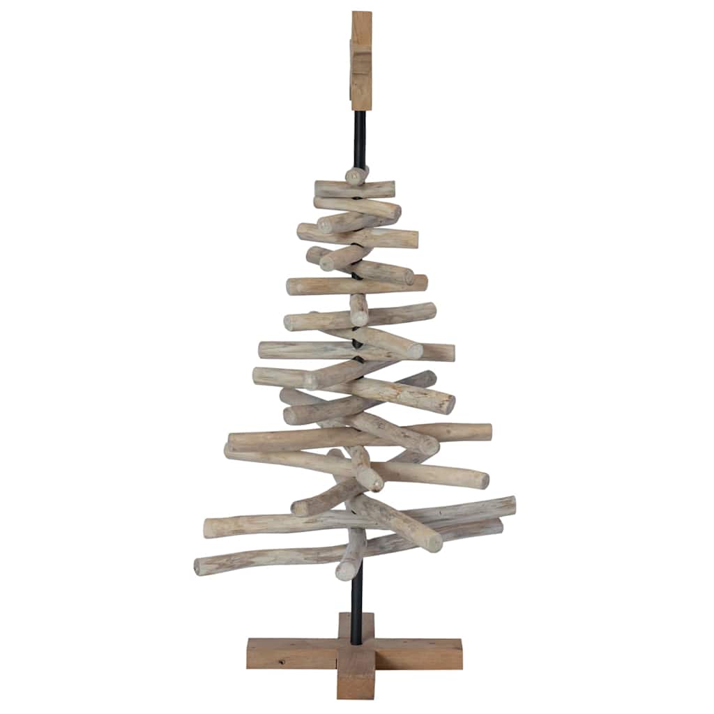 Kerstboom Met Standaard Bruin 90 Cm Massief Teakhout