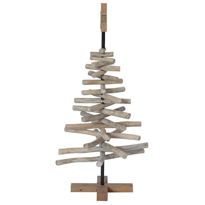 Kerstboom Met Standaard Bruin 90 Cm Massief Teakhout