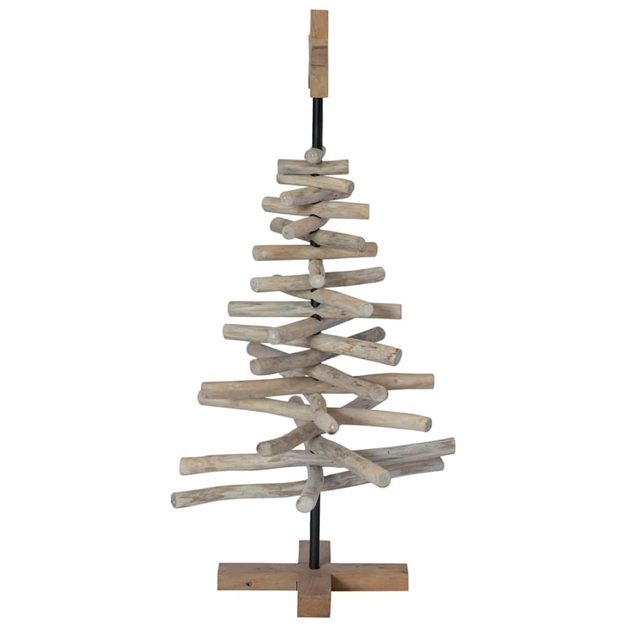 Kerstboom Met Standaard Bruin 90 Cm Massief Teakhout