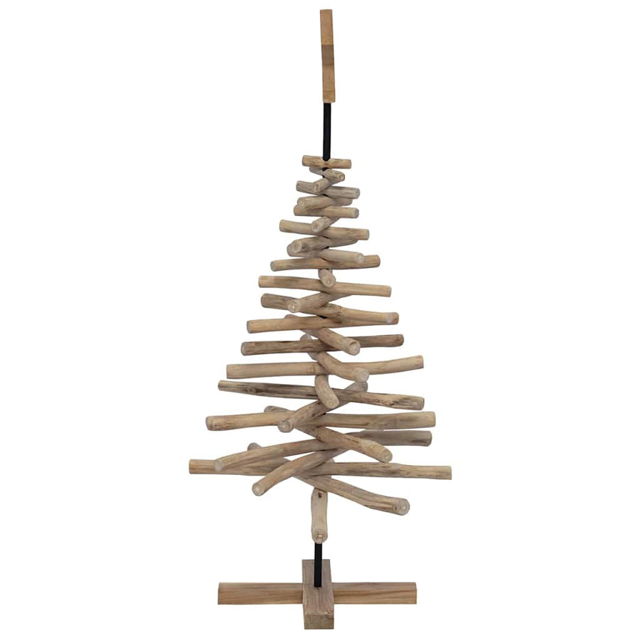 Kerstboom Met Standaard Bruin 120 Cm Massief Teakhout