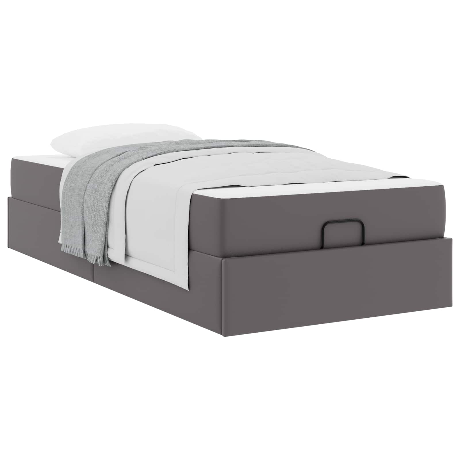 Bedframe Met Matras Met Matras 2 Pcs Pvc 80 x 200 cm Grijs
