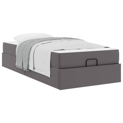 Bedframe Met Matras Met Matras 2 Pcs Pvc 80 x 200 cm Grijs