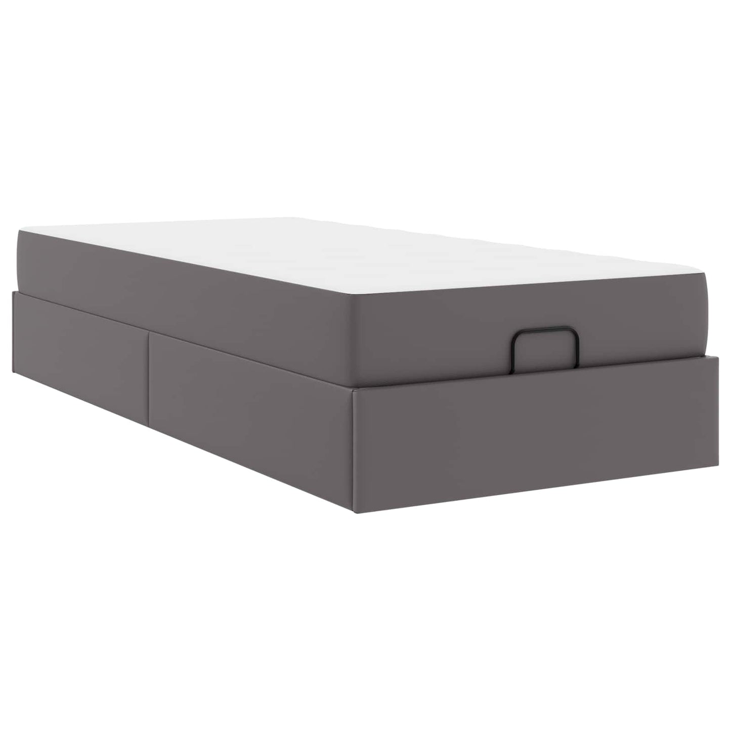 Bedframe Met Matras Met Matras 2 Pcs Pvc 80 x 200 cm Grijs