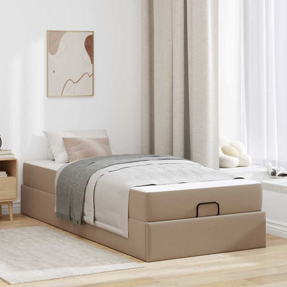 Bedframe met matras Anders 2 st Tan PVC