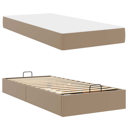 Bedframe met matras Anders 2 st Tan PVC