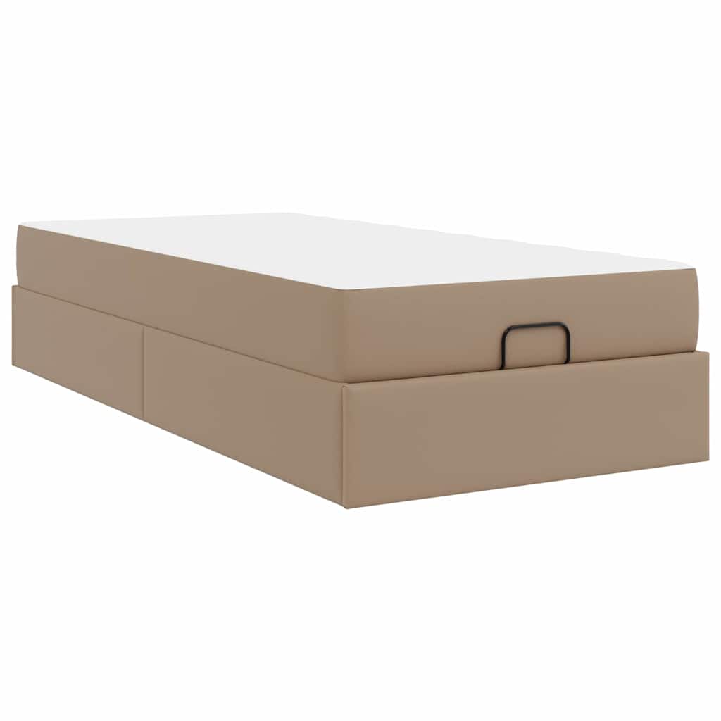 Bedframe met matras Anders 2 st Tan PVC