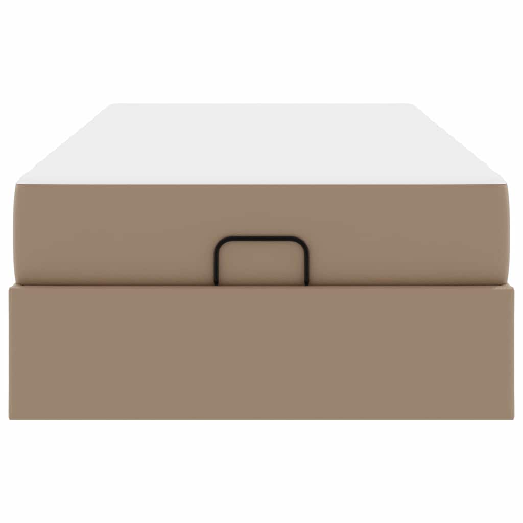 Bedframe met matras Anders 2 st Tan PVC
