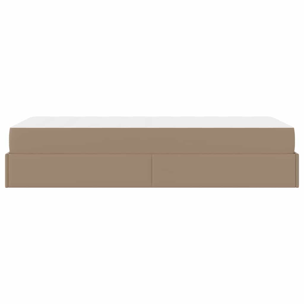 Bedframe met matras Anders 2 st Tan PVC
