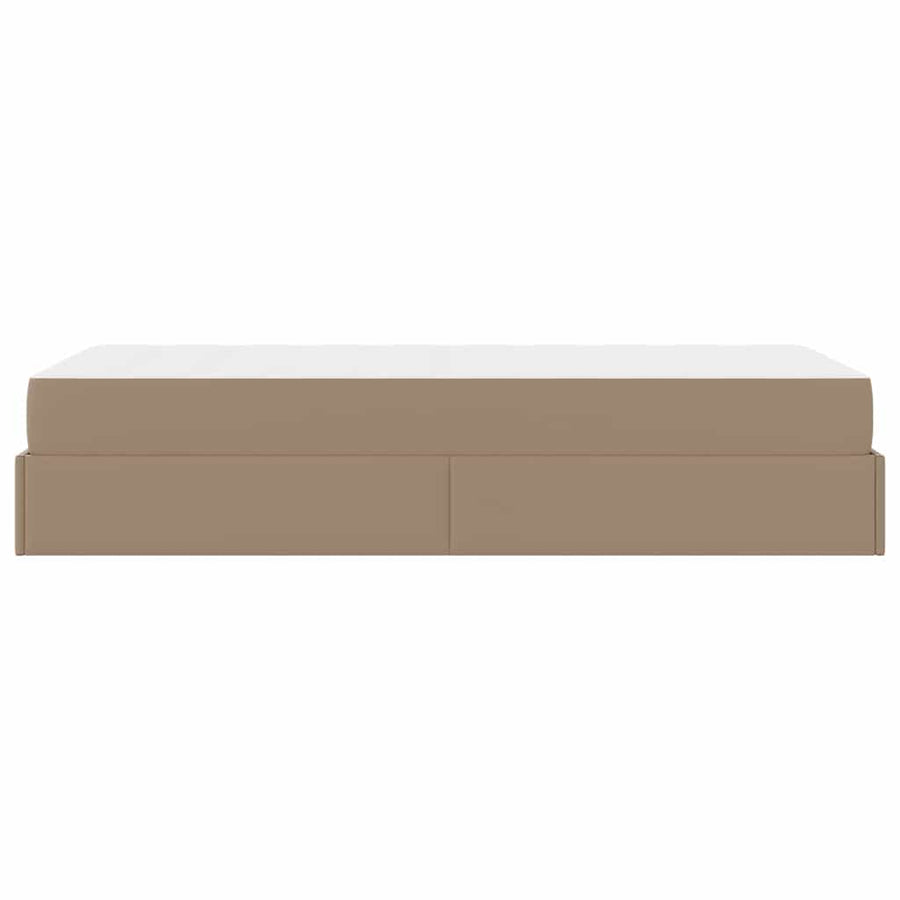 Bedframe met matras Anders 2 st Tan PVC
