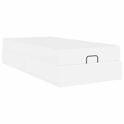 Bedframe met matras Anders Zuiverwit 100 x 200 cm Kunstleer