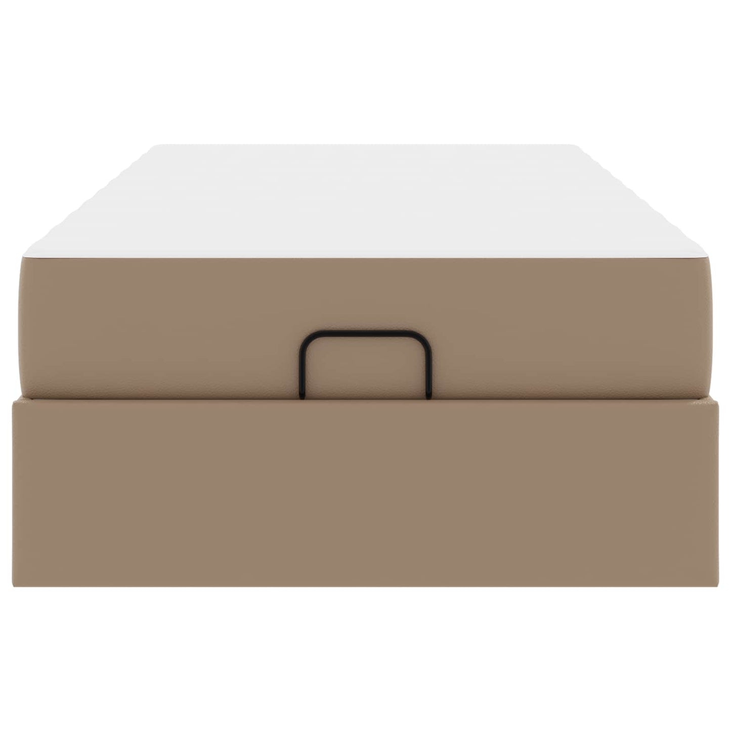 Bedframe met matras met matras 2 pcs Tan PVC