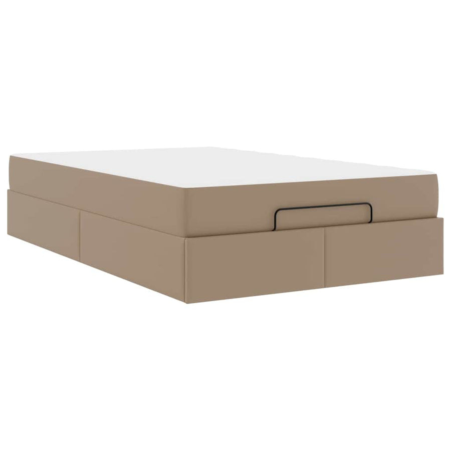 Bedframe met matras Cappuccino 120 x 200 cm Kunstleer