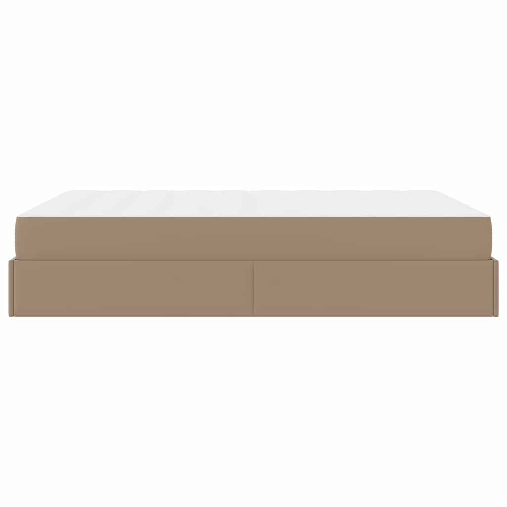 Bedframe met matras Cappuccino 140 x 200 cm Kunstleer