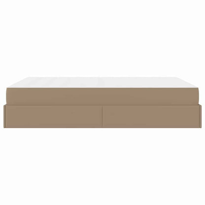 Bedframe met matras Cappuccino 140 x 200 cm Kunstleer