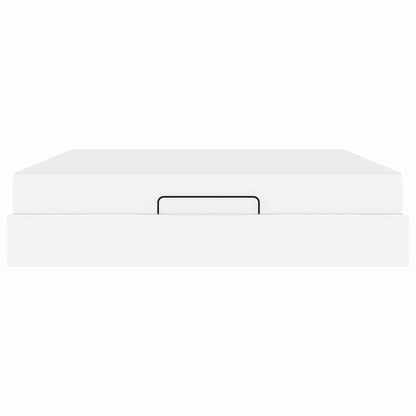Bedframe met matras Anders Zuiverwit 180 x 200 cm Kunstleer