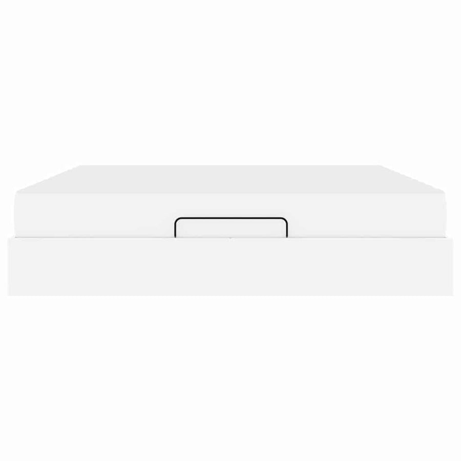 Bedframe met matras Anders Zuiverwit 180 x 200 cm Kunstleer