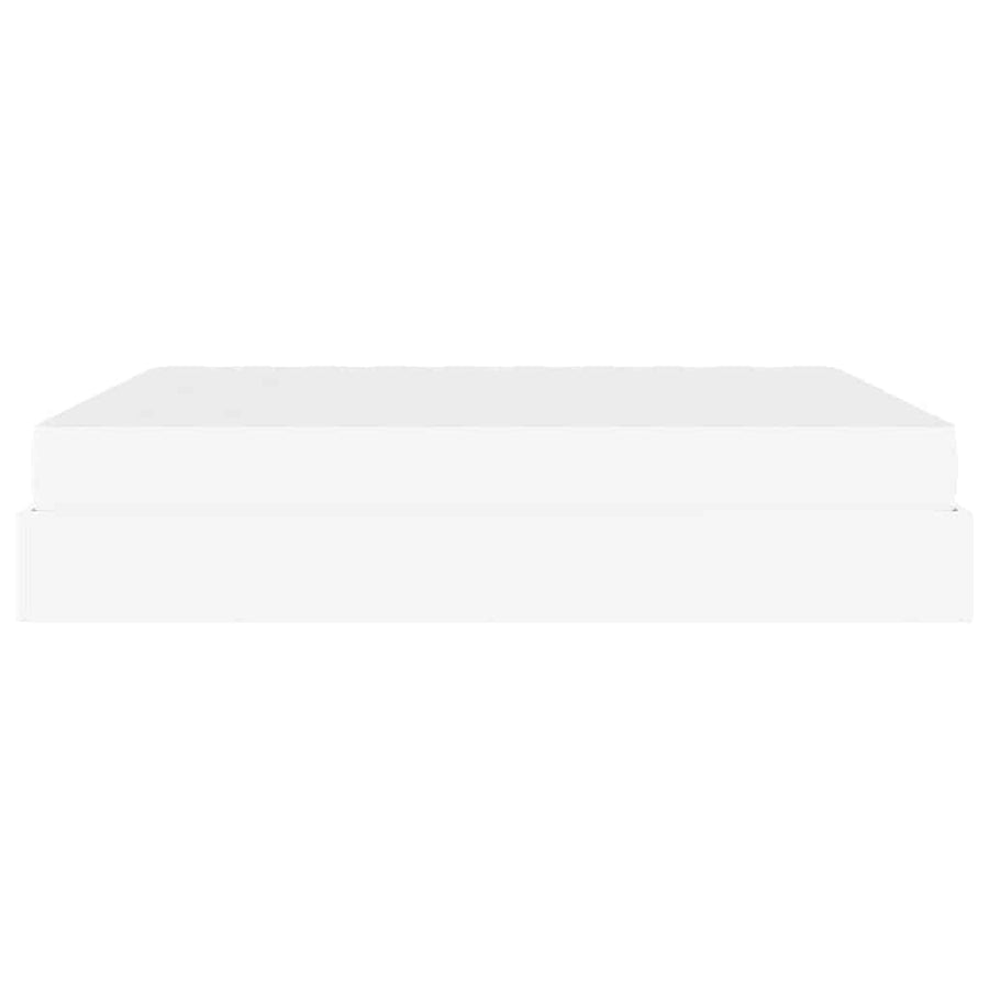 Bedframe met matras Anders Zuiverwit 180 x 200 cm Kunstleer