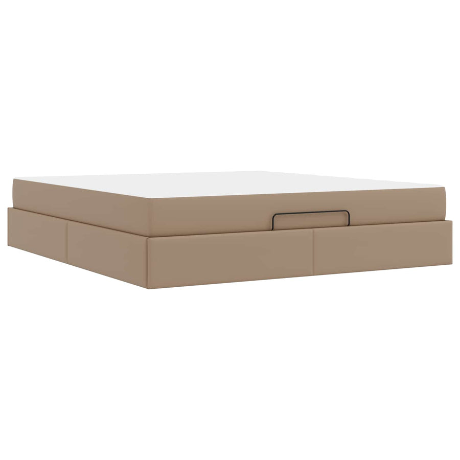 Bedframe met matras Anders 2 st Tan PVC