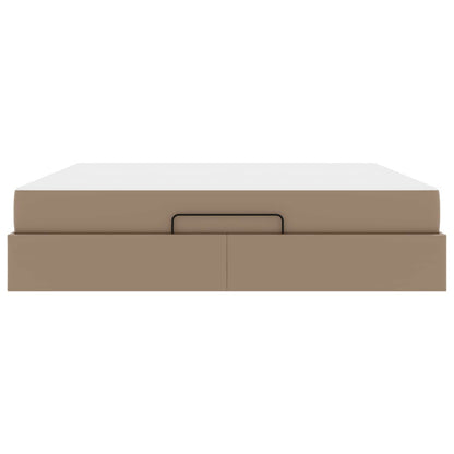 Bedframe met matras Anders 2 st Tan PVC