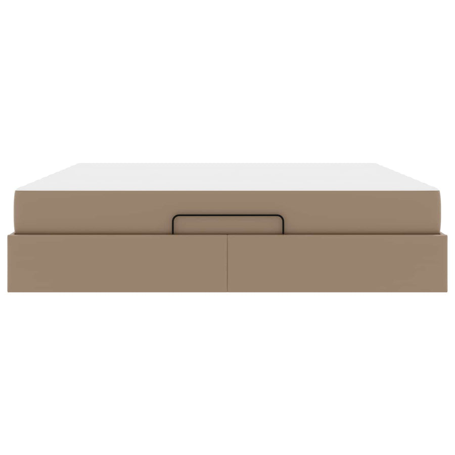 Bedframe met matras Anders 2 st Tan PVC