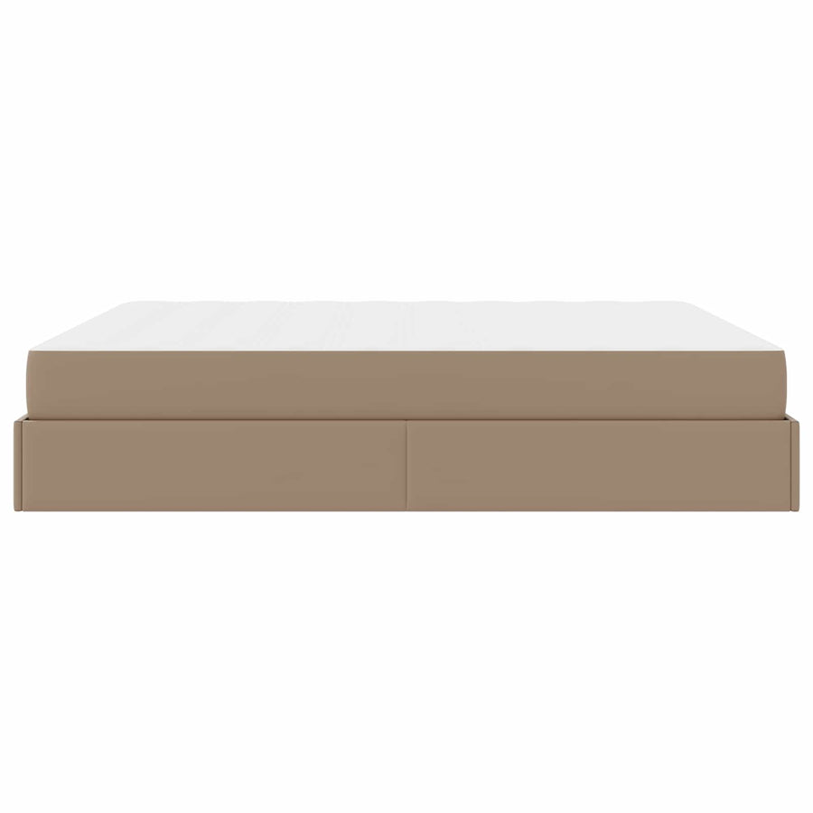 Bedframe met matras Anders 2 st Tan PVC