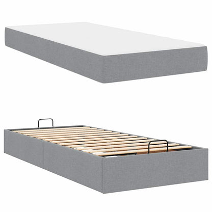 Bedframe Lichtgrijs 80 x 200 cm Stof