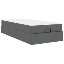 Bedframe Donkergrijs 80 x 200 cm Stof