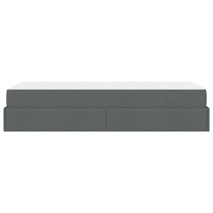 Bedframe Donkergrijs 90 x 190 cm Stof