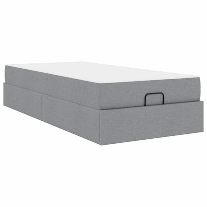 Bedframe Lichtgrijs 90 x 200 cm Stof