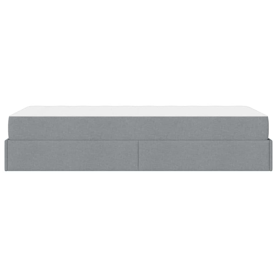 Bedframe Lichtgrijs 90 x 200 cm Stof
