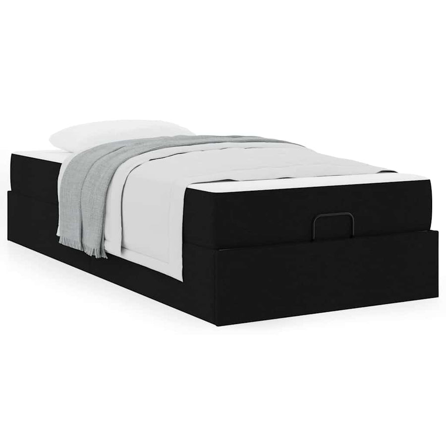 Bedframe Zwart 90 x 200 cm Stof