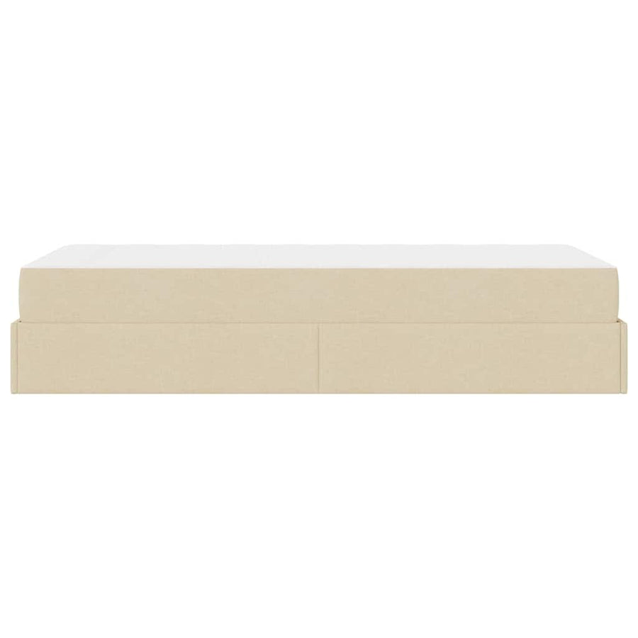Bedframe Crème 90 x 200 cm Stof