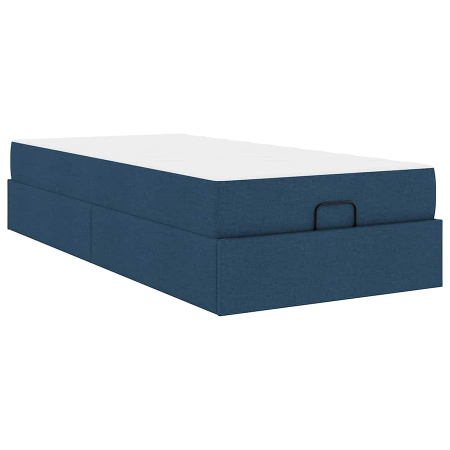 Bedframe Blauw 90 x 200 cm Stof