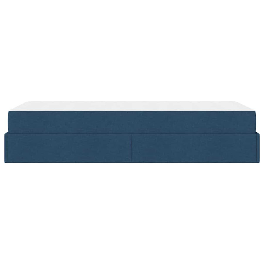 Bedframe Blauw 90 x 200 cm Stof