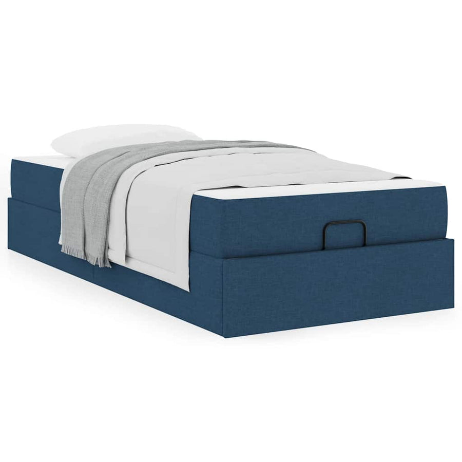 Bedframe Blauw 90 x 200 cm Stof