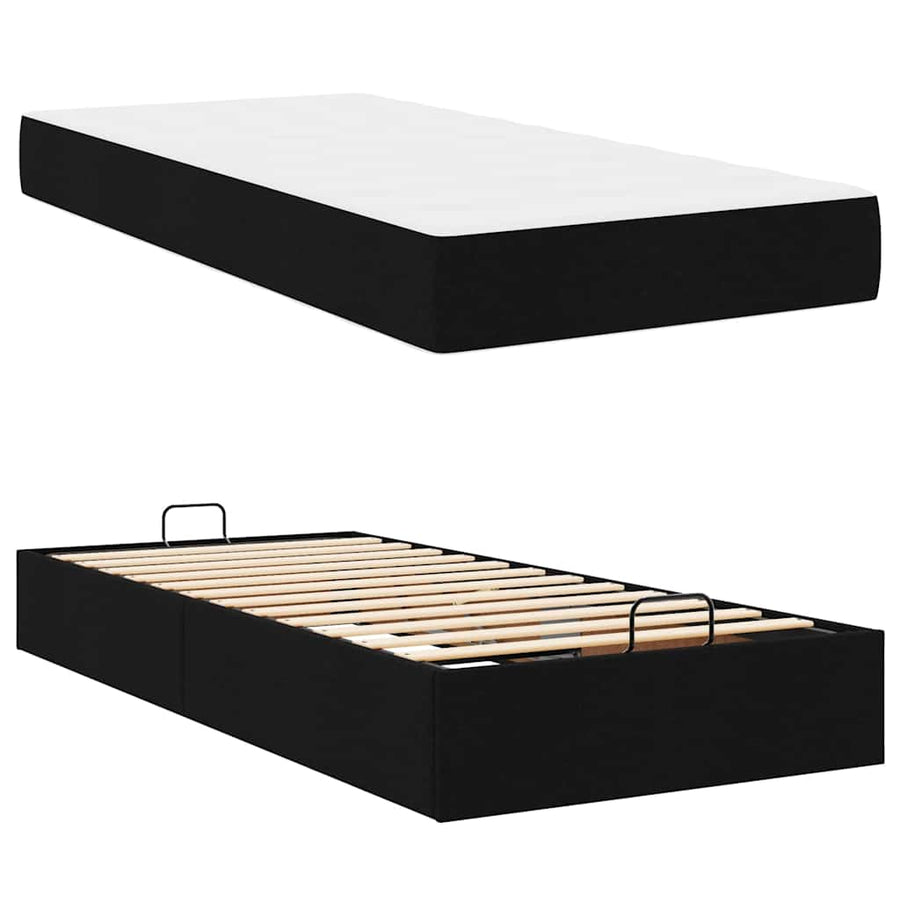 Bedframe Zwart 100 x 200 cm Stof