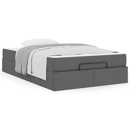 Bedframe Donkergrijs 120 x 190 cm Stof