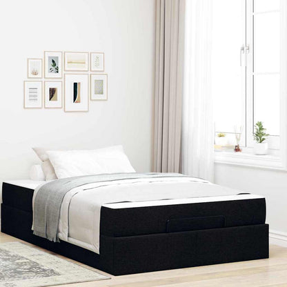 Bedframe Zwart 120 x 190 cm Stof